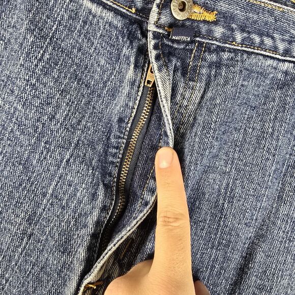 Vintage Nautica Mens Baggy Carpenters Jeans 42x29 Skater Hip Hop Y2K Grunge - Picture 8 of 16